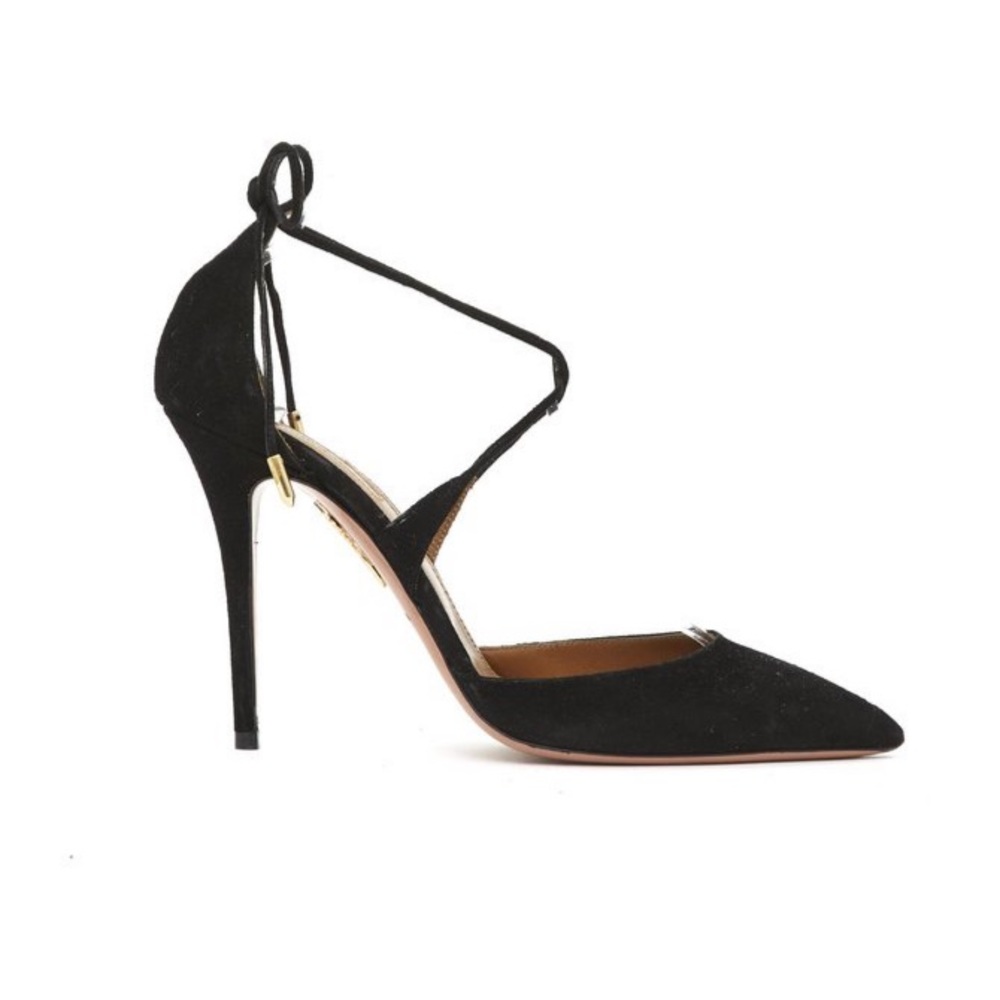 Aquazzura Matilde Suede Heels 105 - Picture 5 of 12